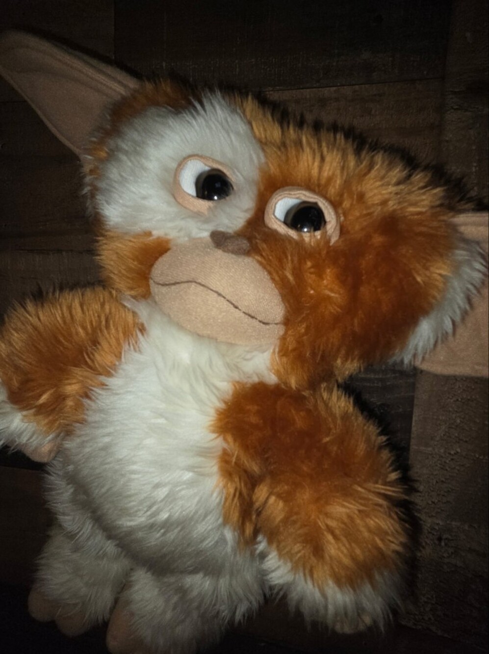 Vintage 2001 Gremlins Movie 15" Gizmo Plush Nanco Warner Bros Stuffed Animal Toy